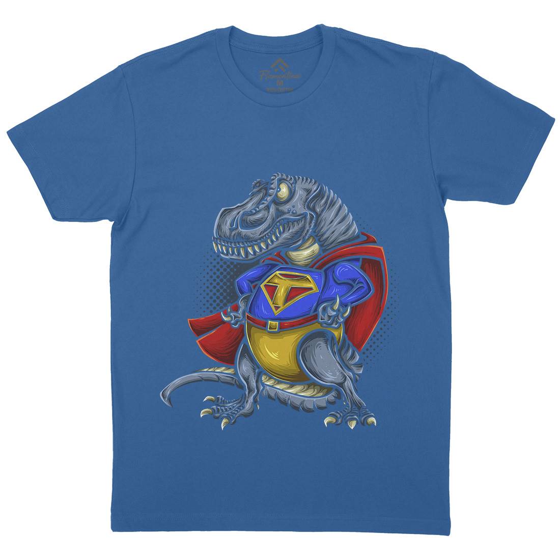 Super T-Rex Mens Organic Crew Neck T-Shirt Animals A478