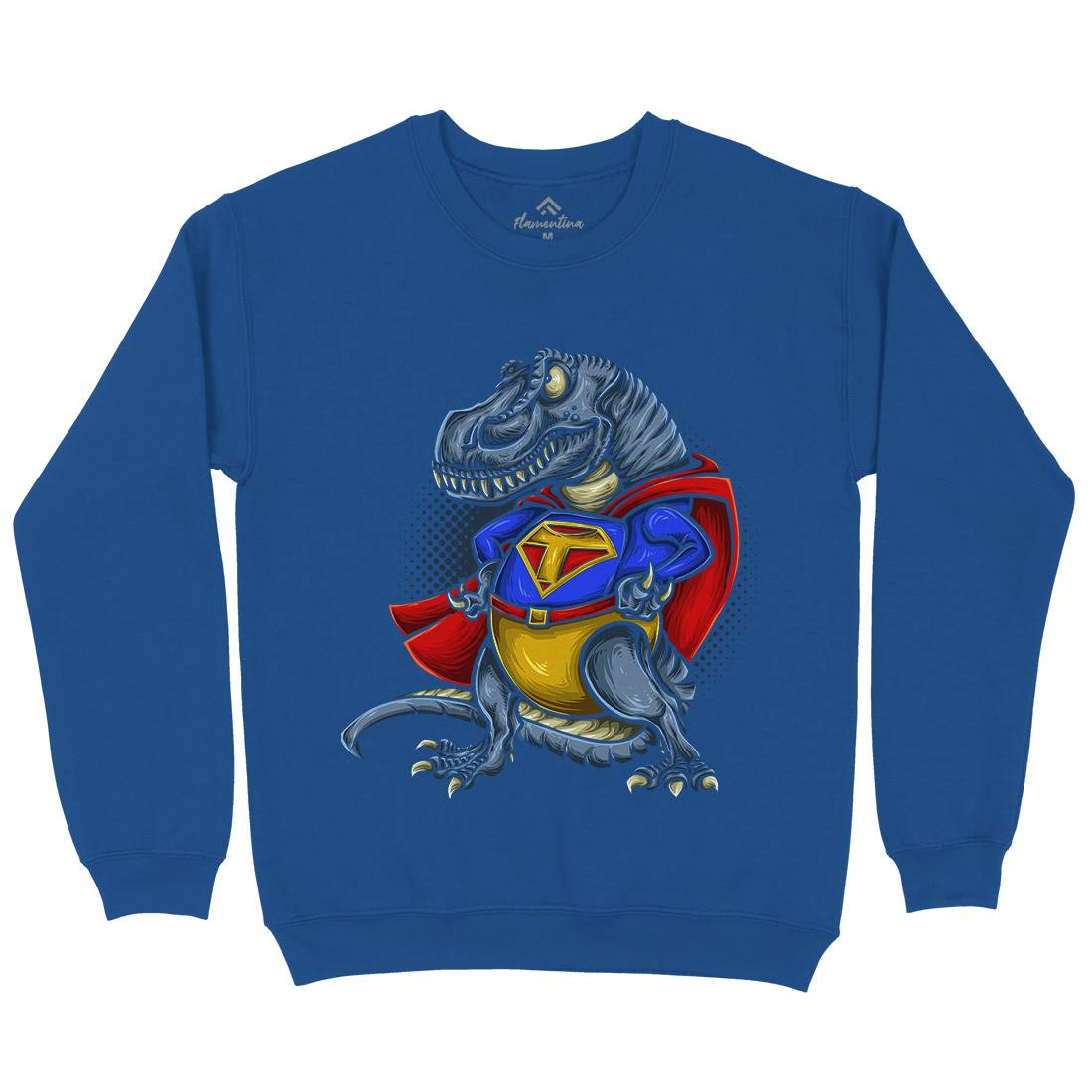 Super T-Rex Mens Crew Neck Sweatshirt Animals A478