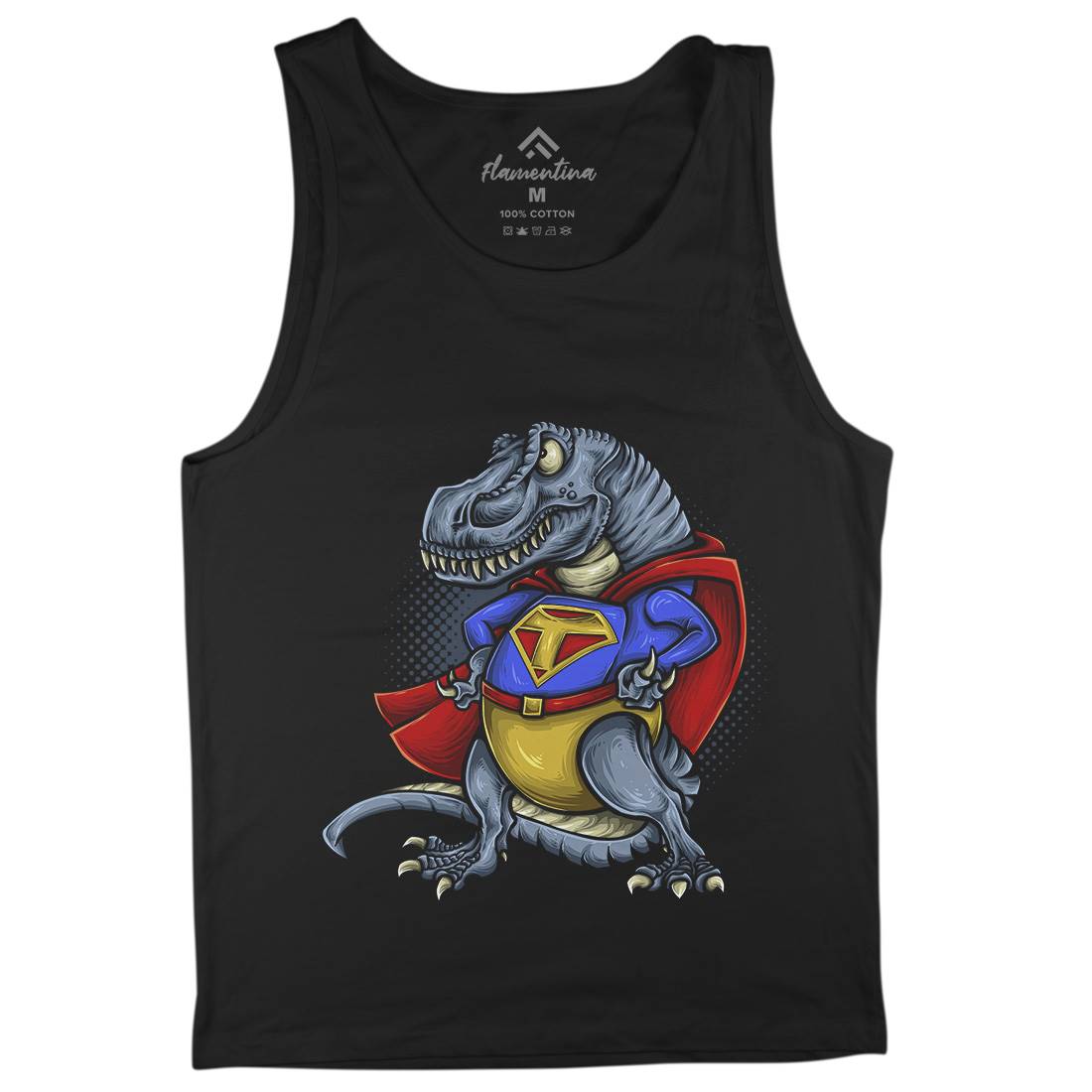 Super T-Rex Mens Tank Top Vest Animals A478