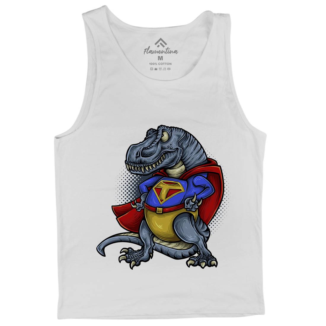 Super T-Rex Mens Tank Top Vest Animals A478