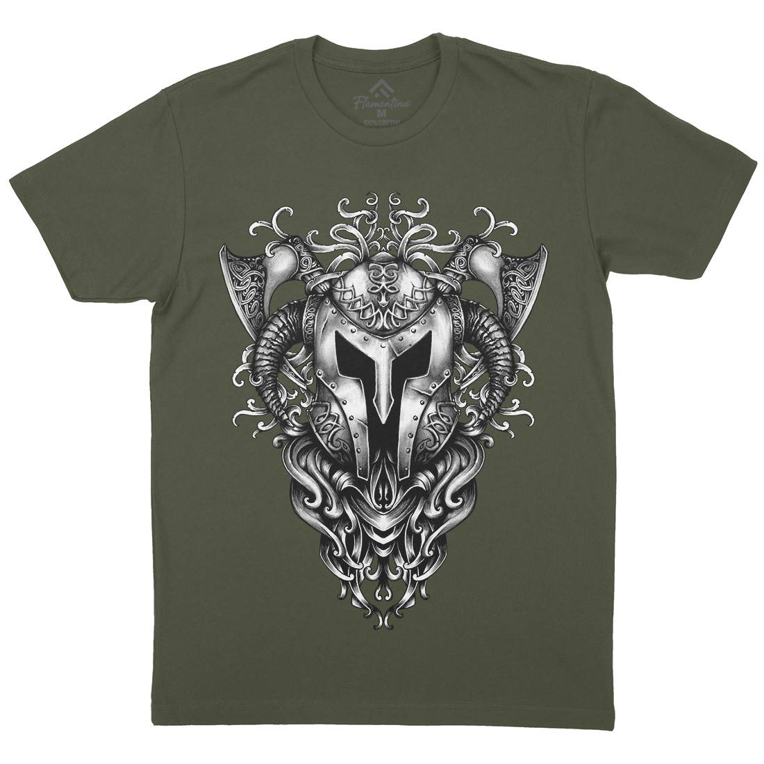 Armor Of Viking Mens Crew Neck T-Shirt Warriors A479