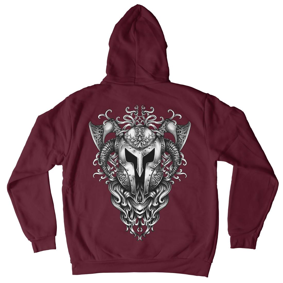 Armor Of Viking Mens Hoodie With Pocket Warriors A479
