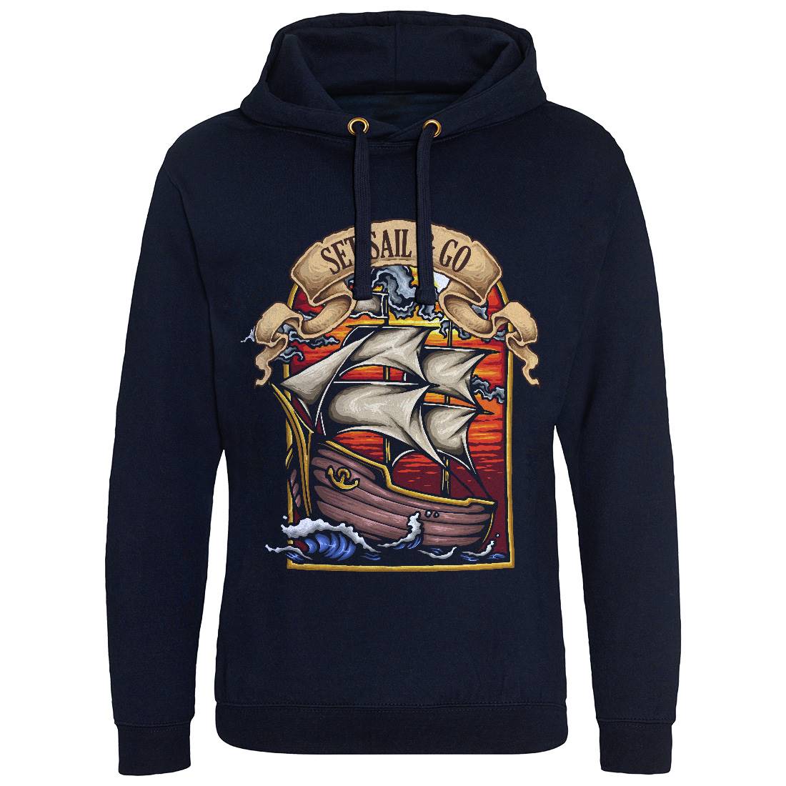Explorer Mens Hoodie Without Pocket Navy A481
