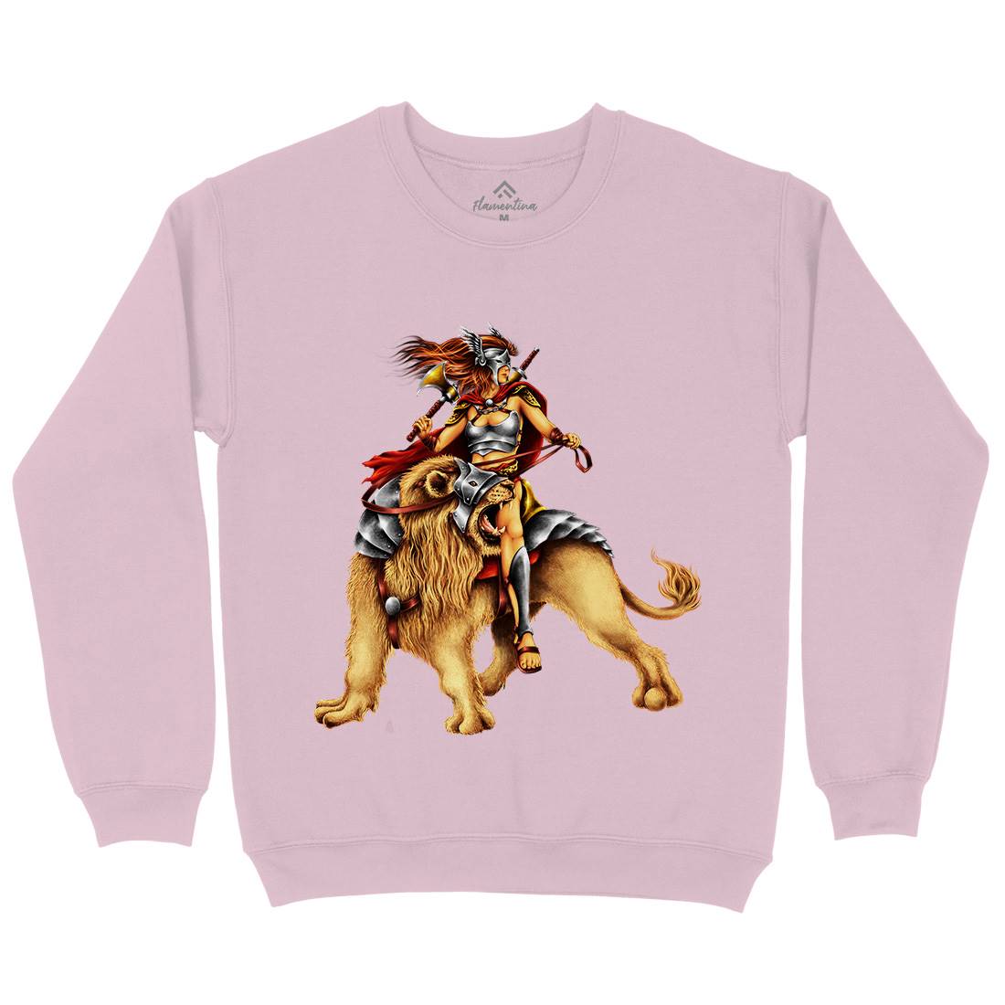 Lion Rider Kids Crew Neck Sweatshirt Warriors A483