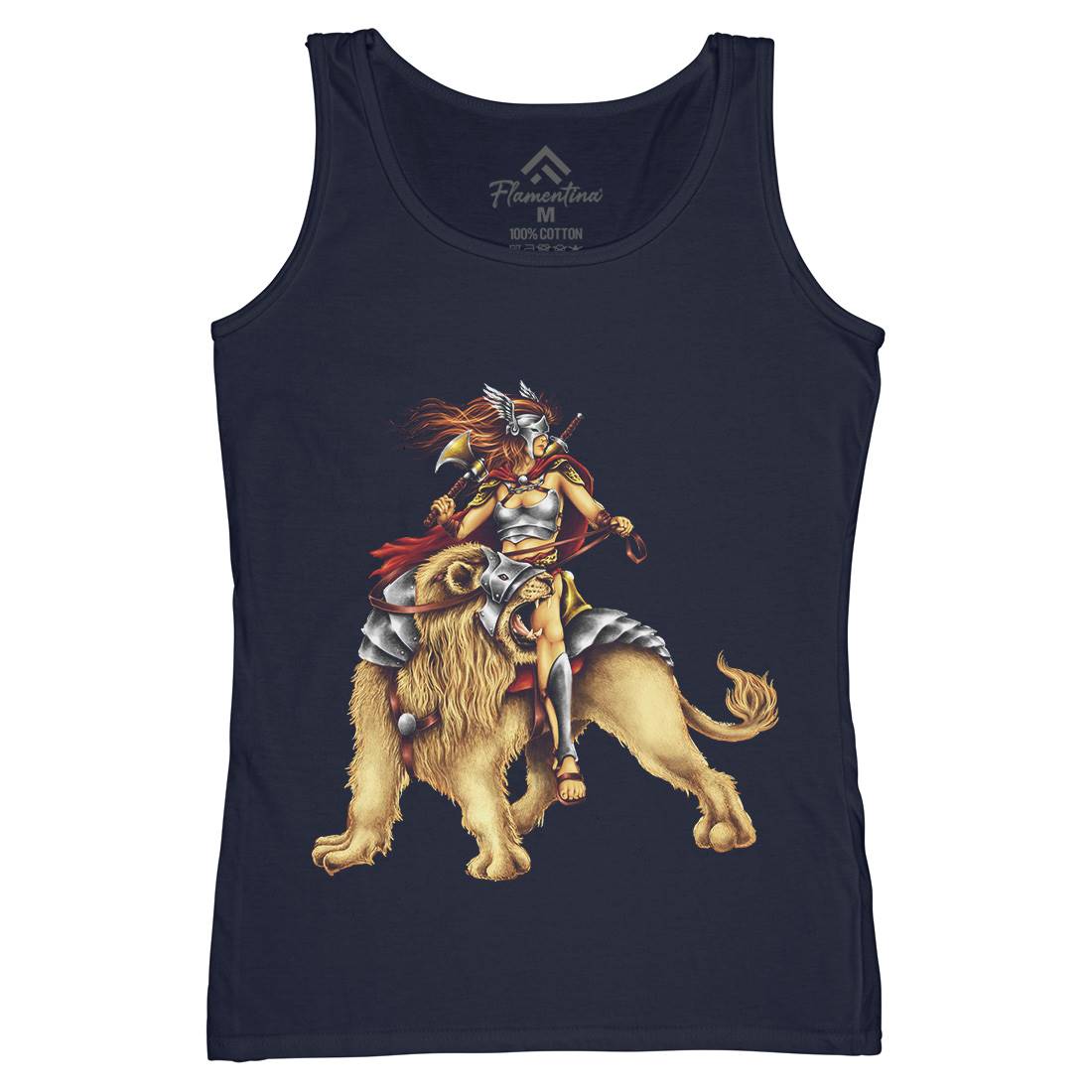 Lion Rider Womens Organic Tank Top Vest Warriors A483