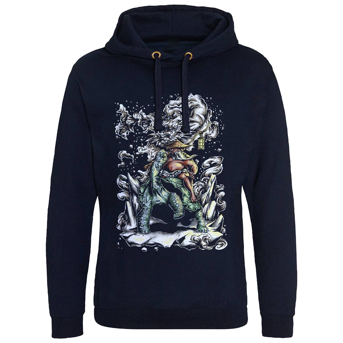 Wise Oldman Mens Hoodie Without Pocket Warriors A484