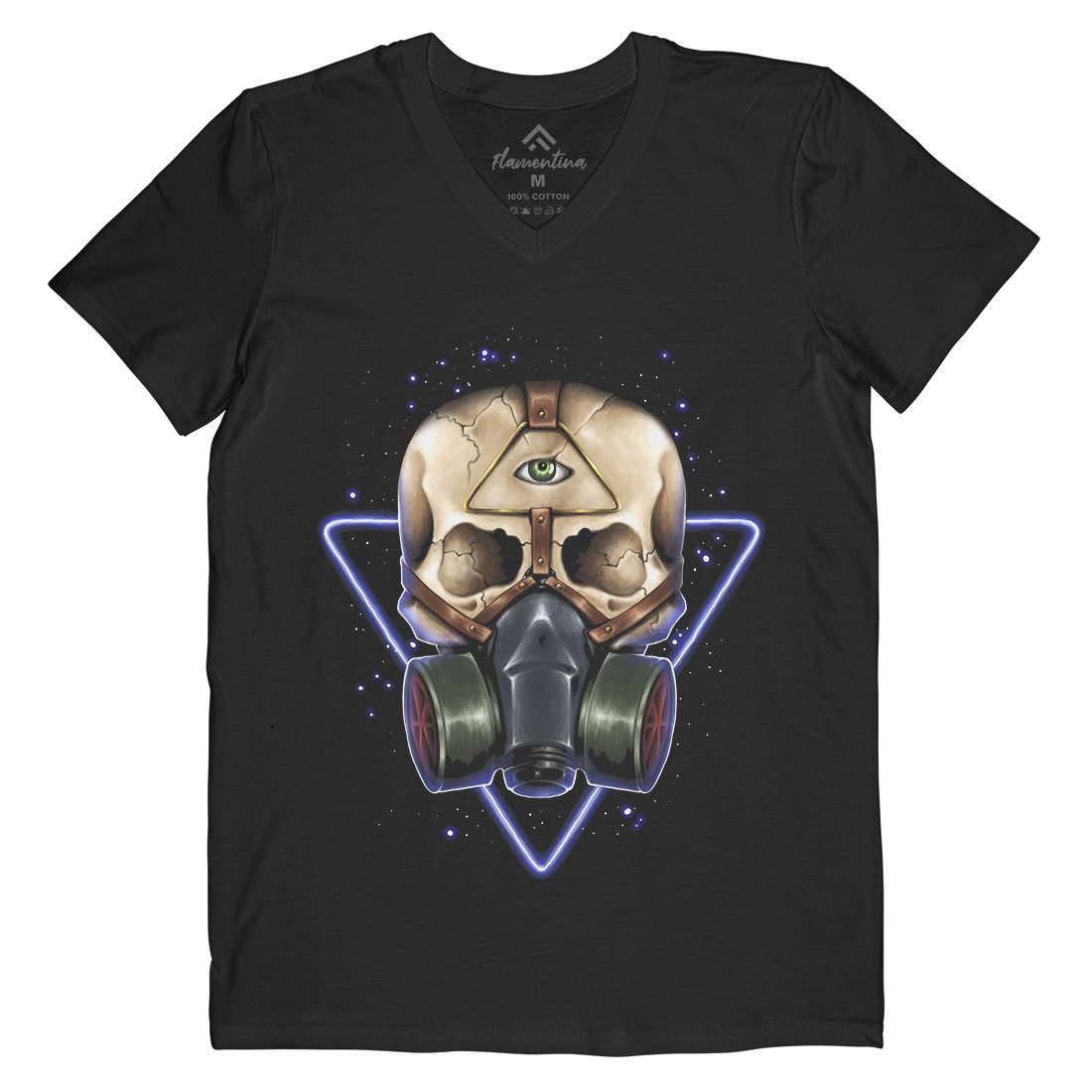 Toxic Galaxy Mens V-Neck T-Shirt Space A486