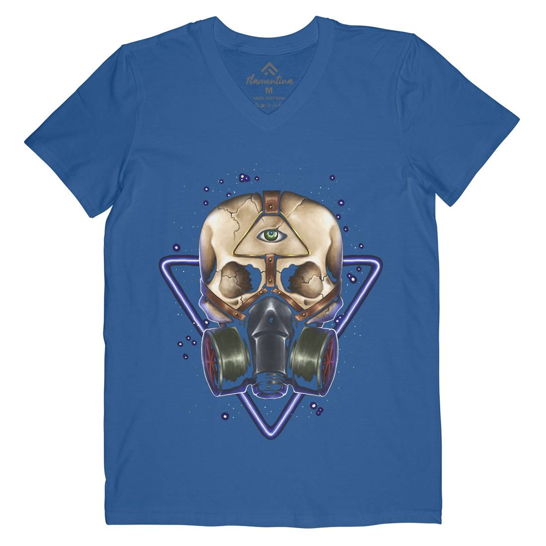 Toxic Galaxy Mens V-Neck T-Shirt Space A486