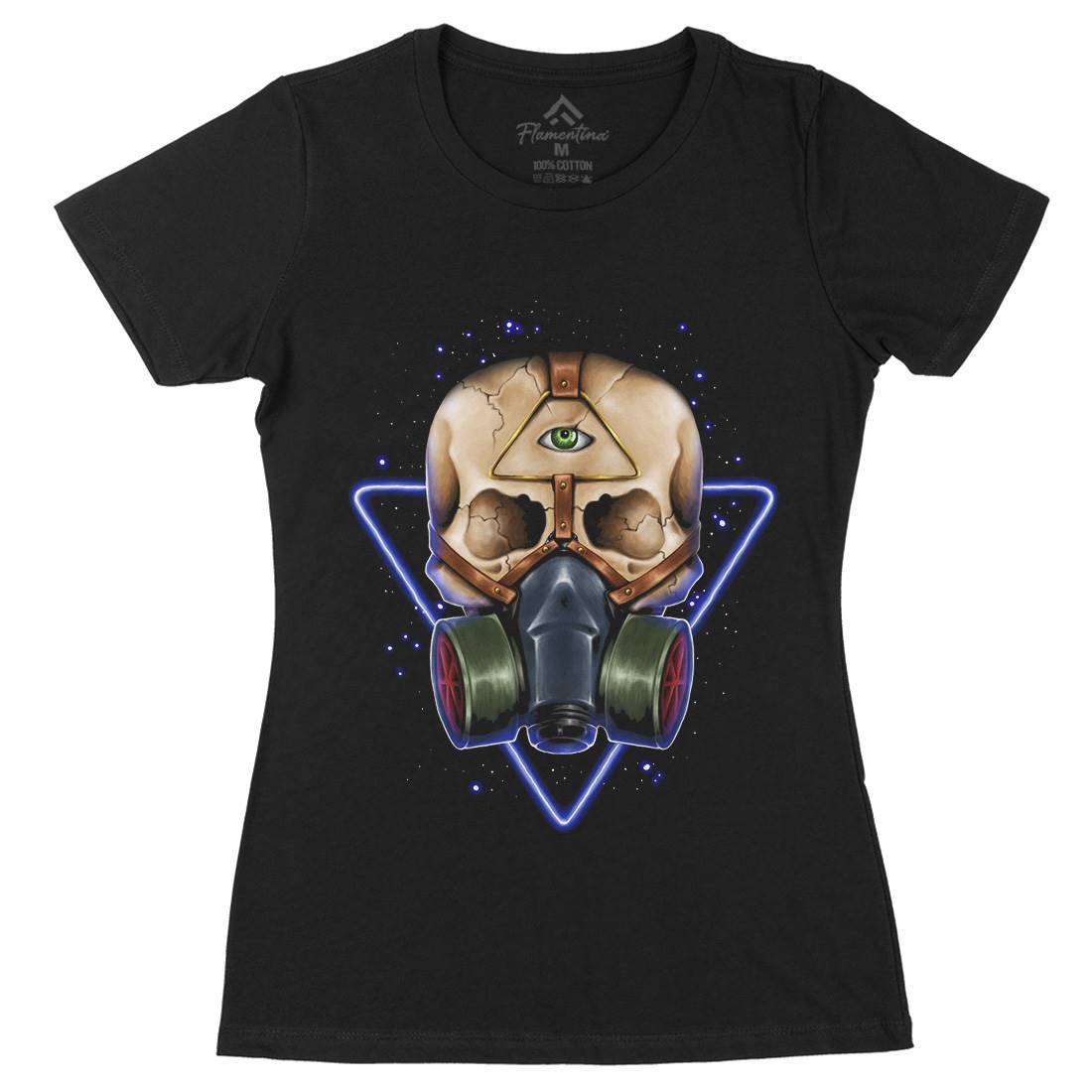 Toxic Galaxy Womens Organic Crew Neck T-Shirt Space A486