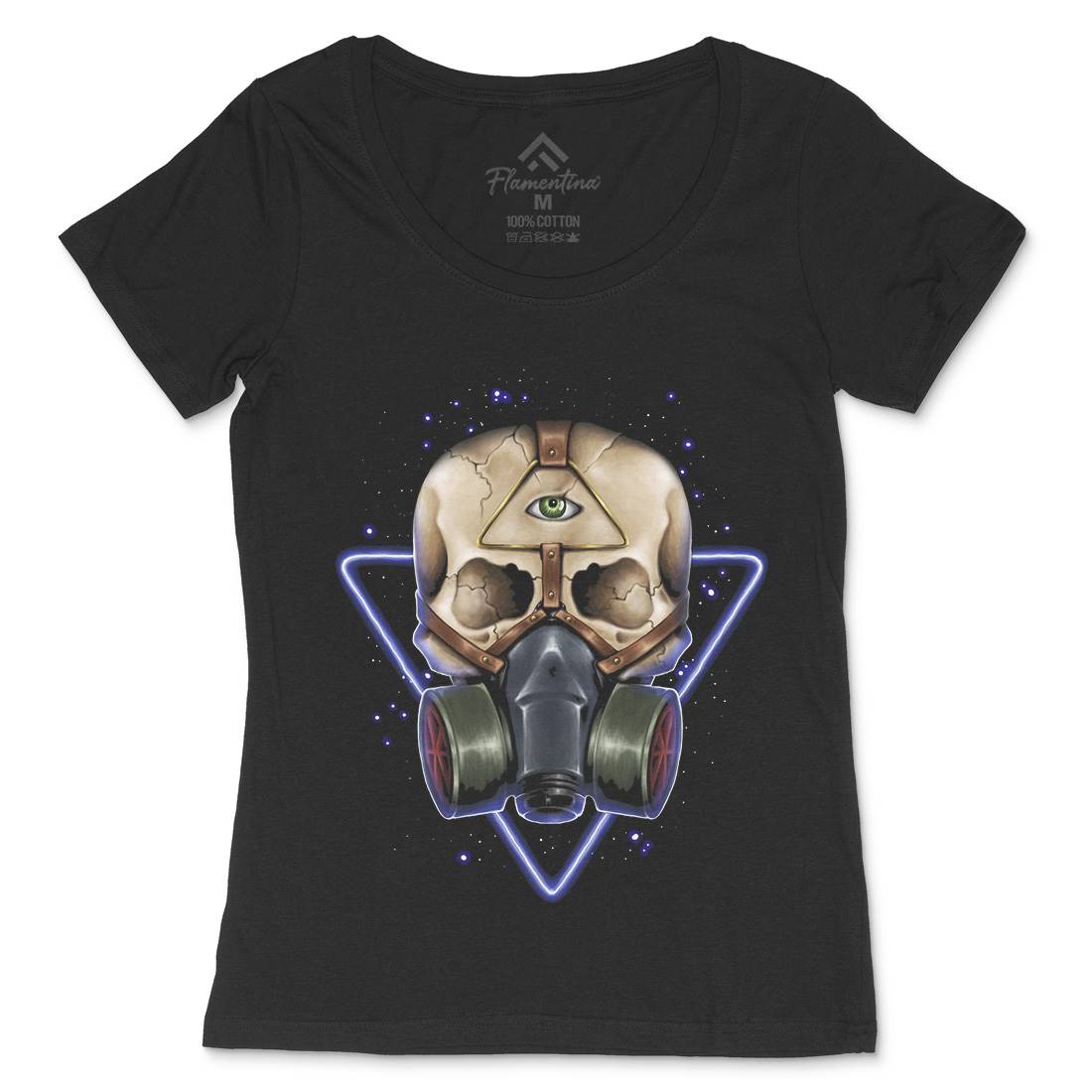 Toxic Galaxy Womens Scoop Neck T-Shirt Space A486