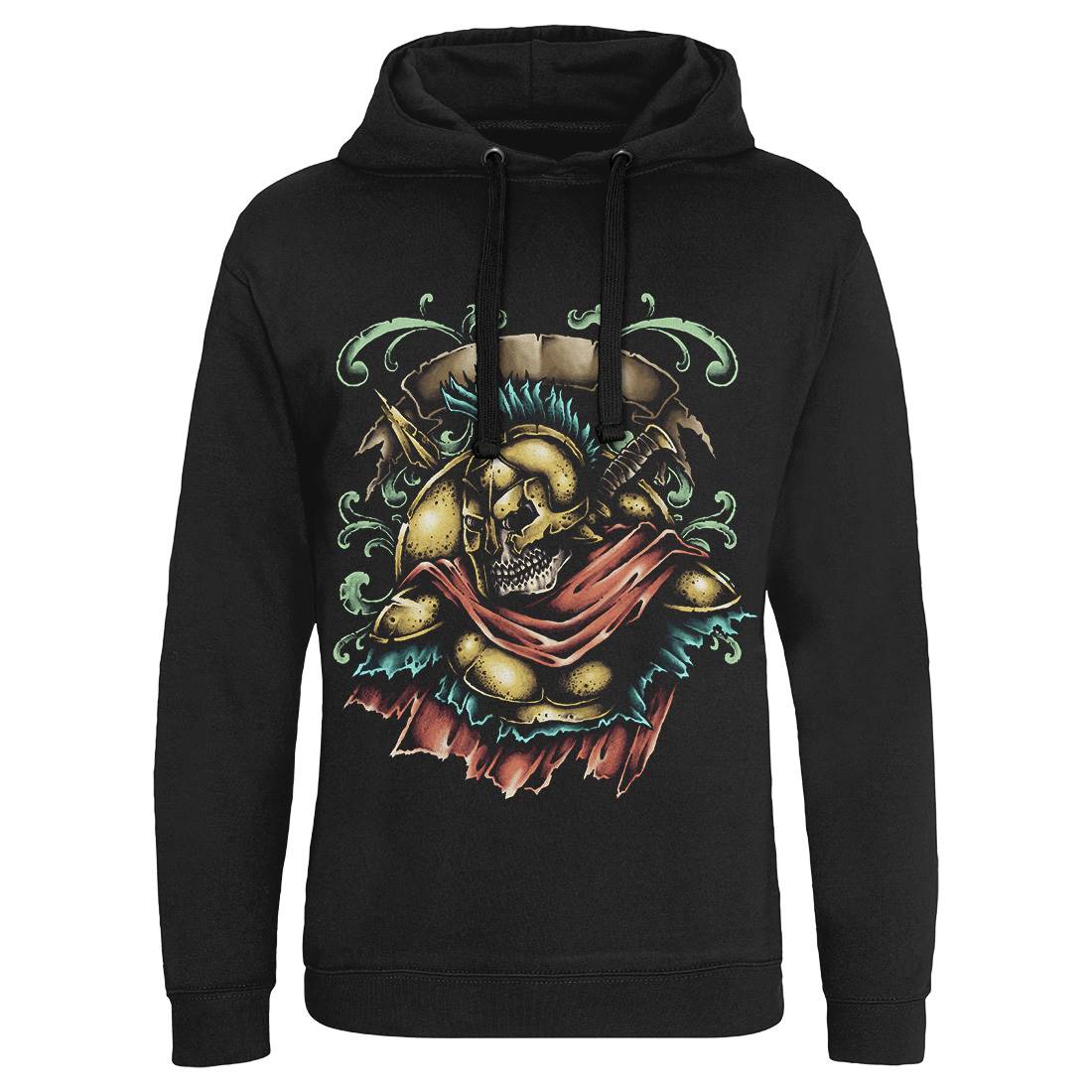 Undead Spartan Mens Hoodie Without Pocket Warriors A487