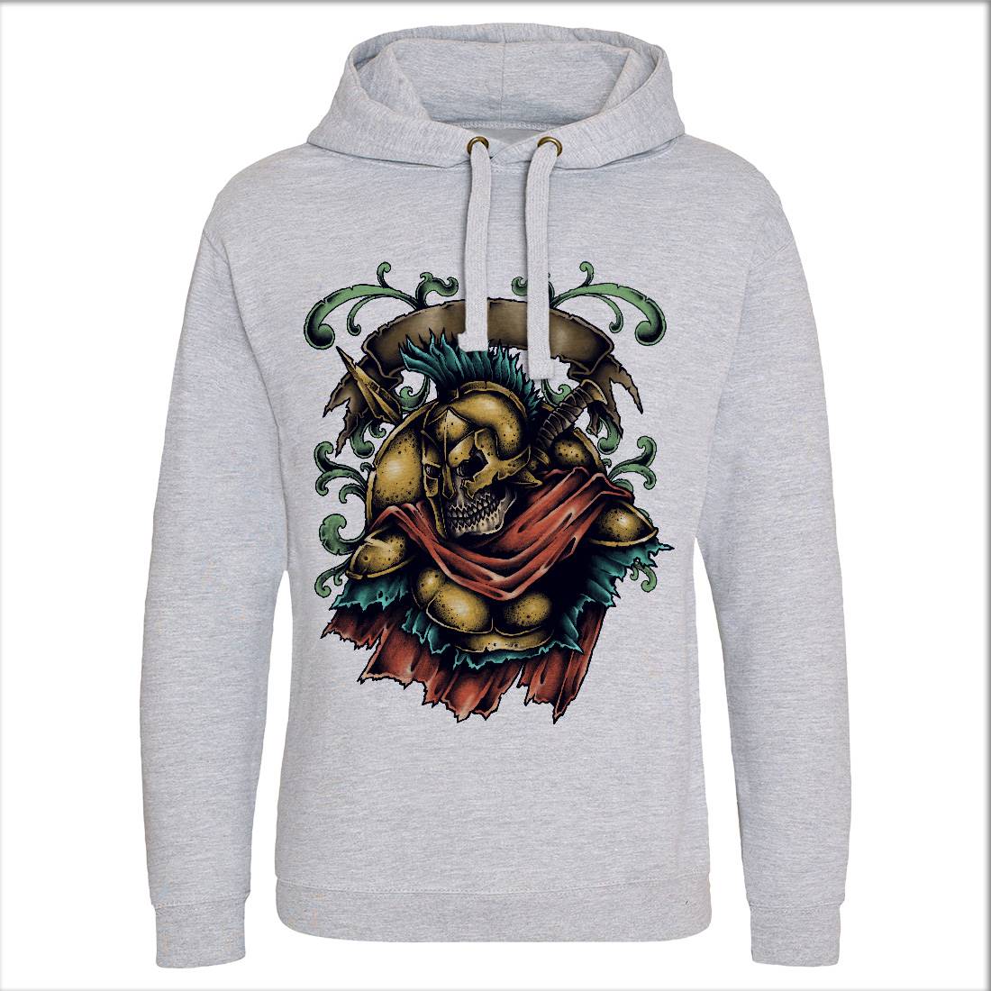 Undead Spartan Mens Hoodie Without Pocket Warriors A487
