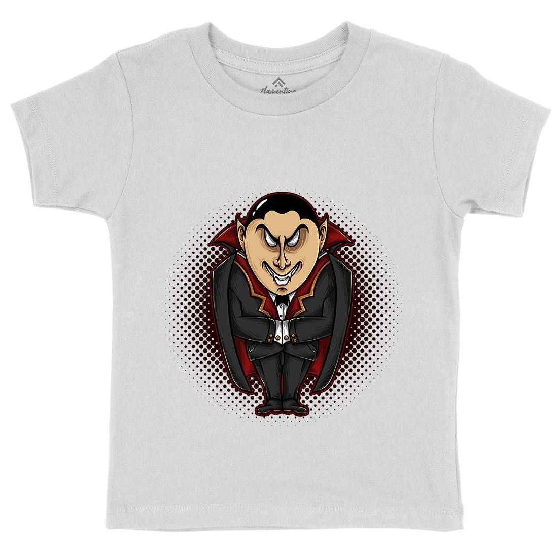 Vampire Evil Kids Organic Crew Neck T-Shirt Horror A488