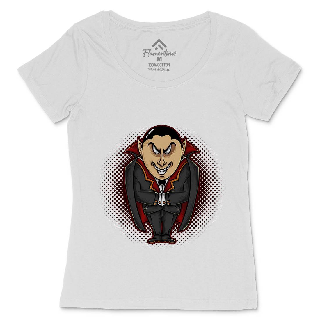 Vampire Evil Womens Scoop Neck T-Shirt Horror A488