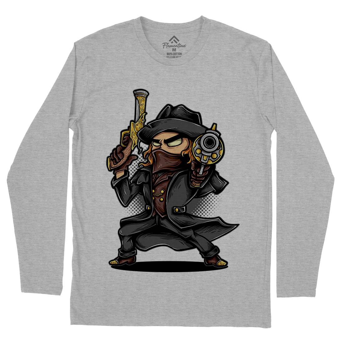 Vampire Hunter Mens Long Sleeve T-Shirt Horror A489