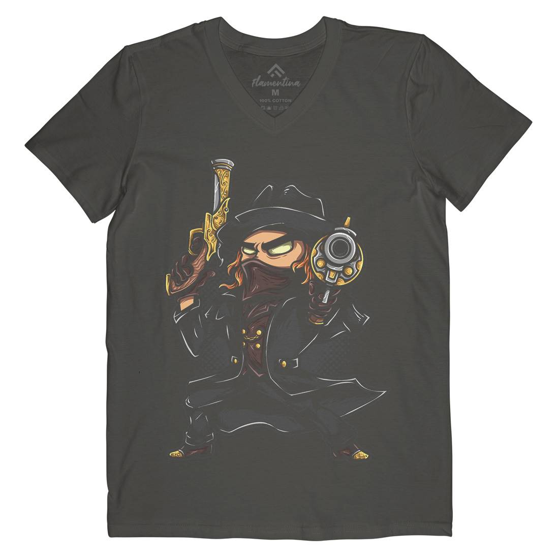 Vampire Hunter Mens V-Neck T-Shirt Horror A489