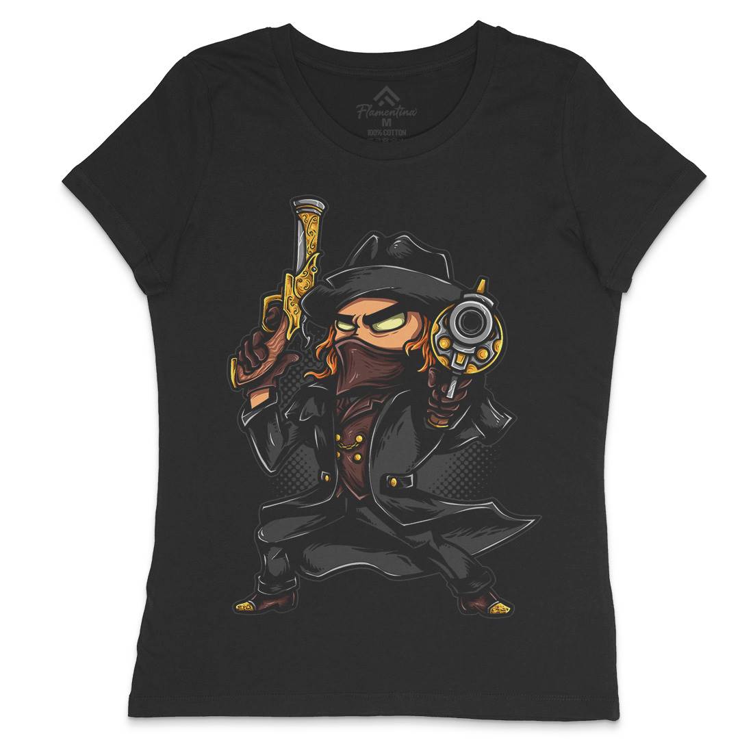 Vampire Hunter Womens Crew Neck T-Shirt Horror A489