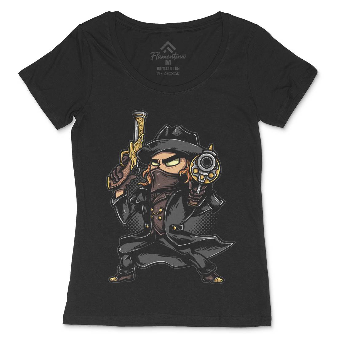 Vampire Hunter Womens Scoop Neck T-Shirt Horror A489