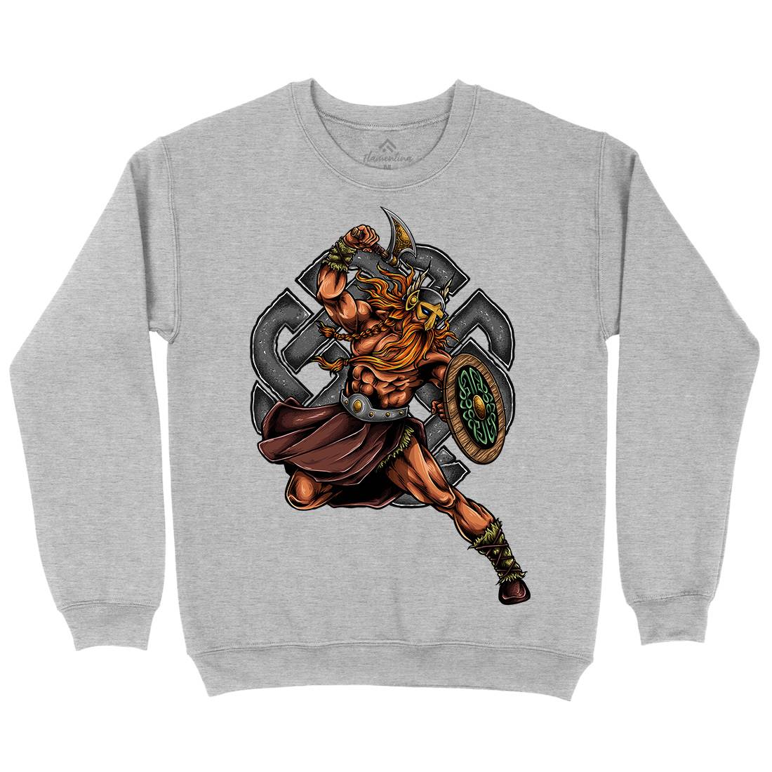 Viking Warrior Mens Crew Neck Sweatshirt Warriors A490