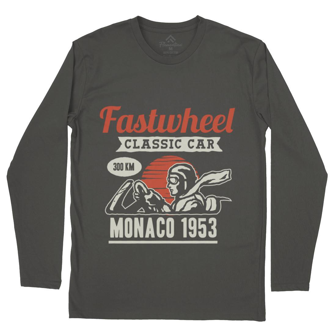 Vintage Racer Mens Long Sleeve T-Shirt Cars A491