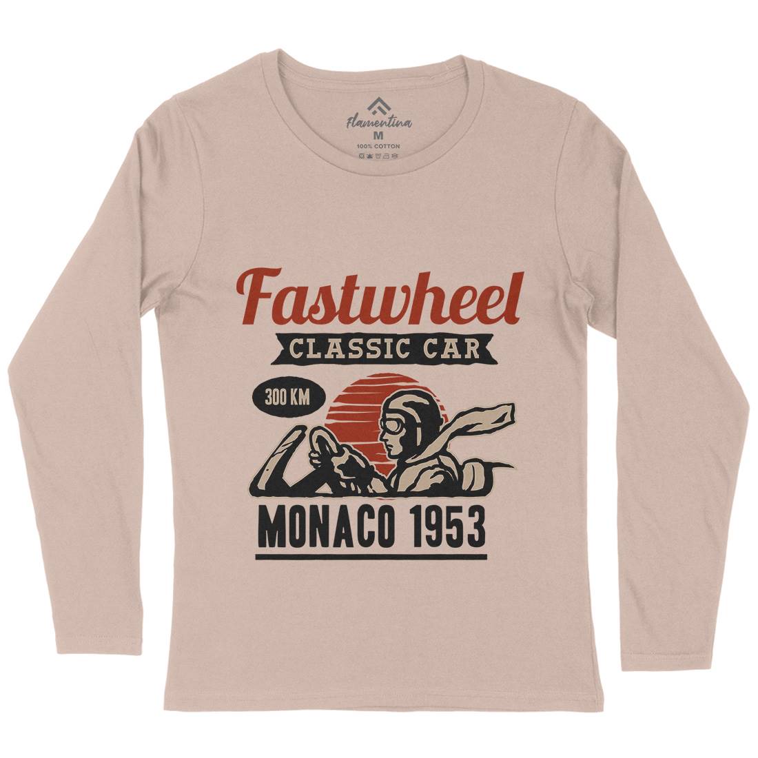 Vintage Racer Womens Long Sleeve T-Shirt Cars A491