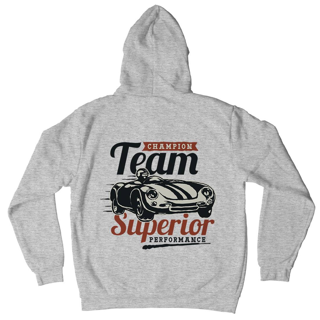 Vintage Racer Champion Mens Hoodie With Pocket Cars A492