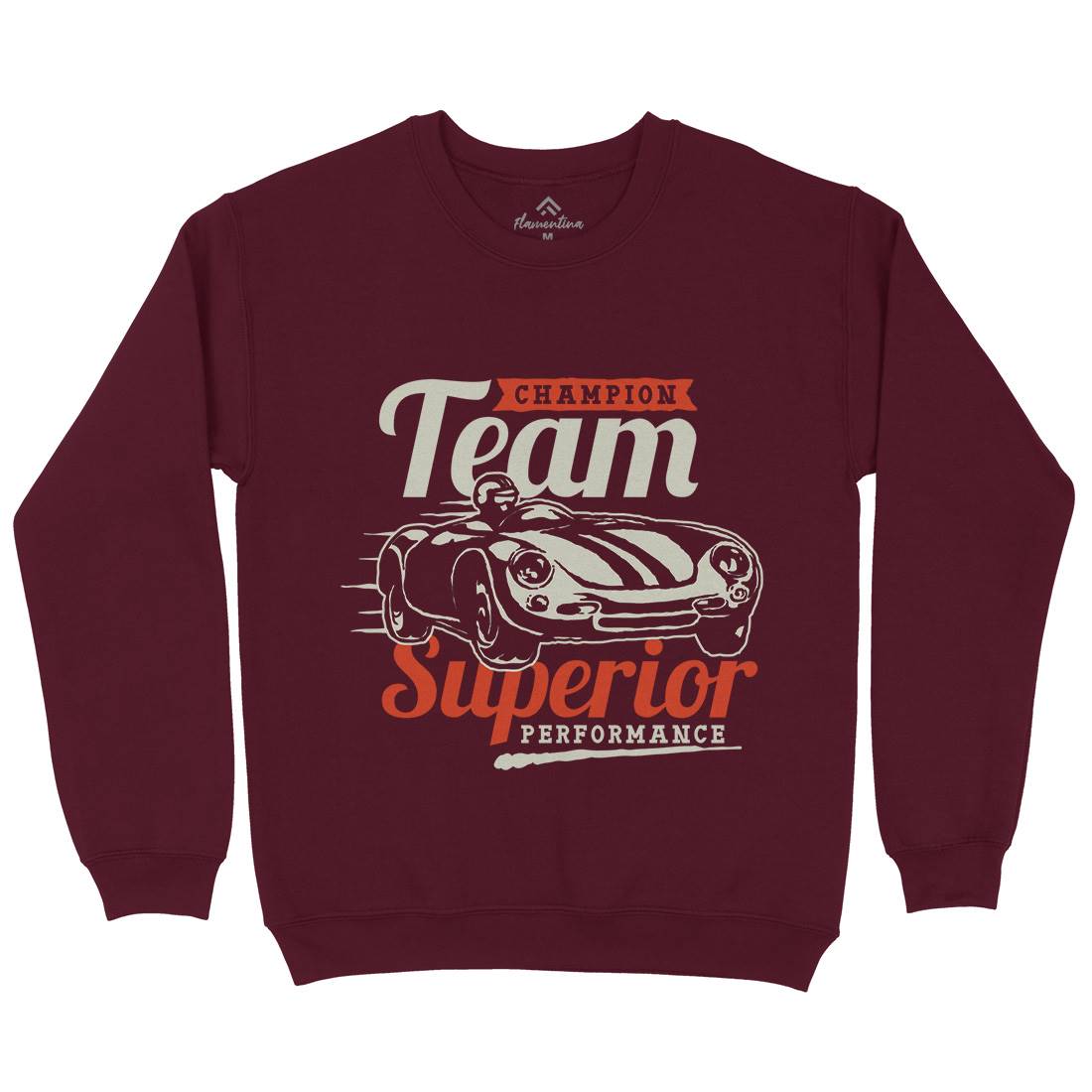 Vintage Racer Champion Mens Crew Neck Sweatshirt Cars A492