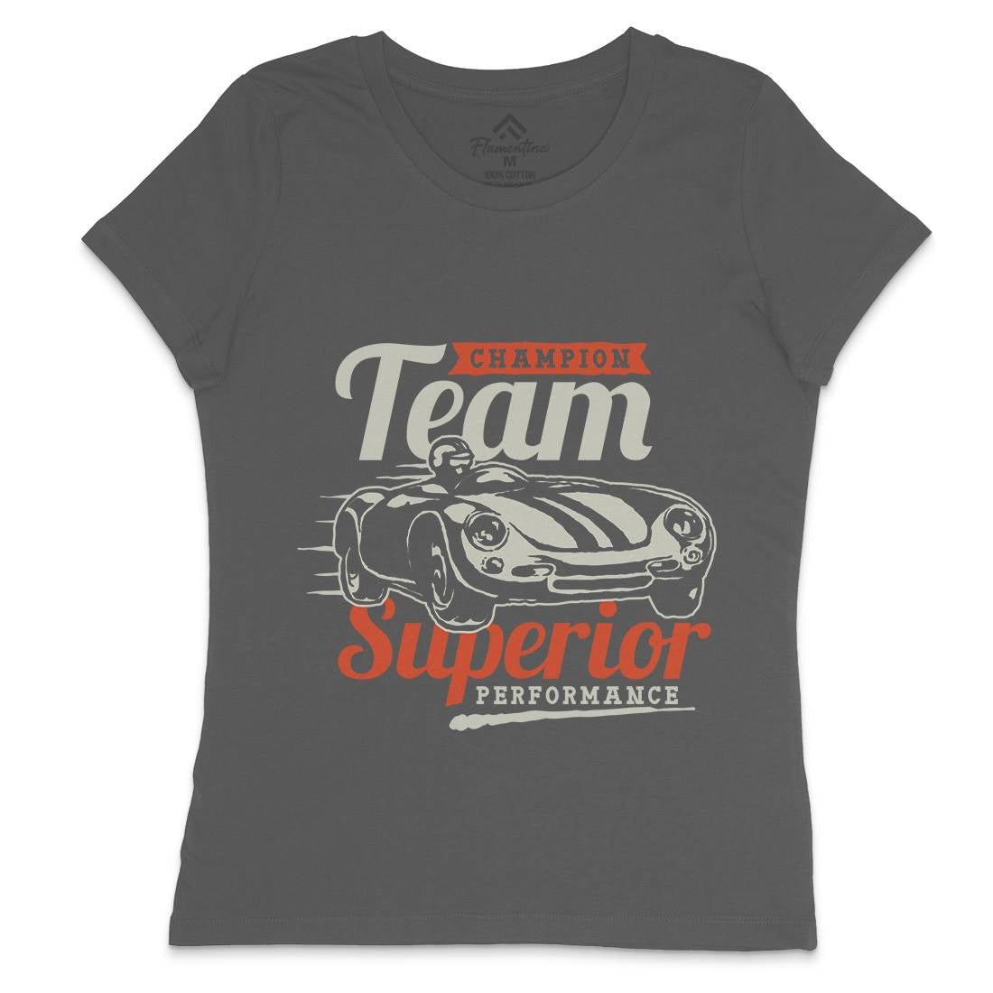 Vintage Racer Champion Womens Crew Neck T-Shirt Cars A492