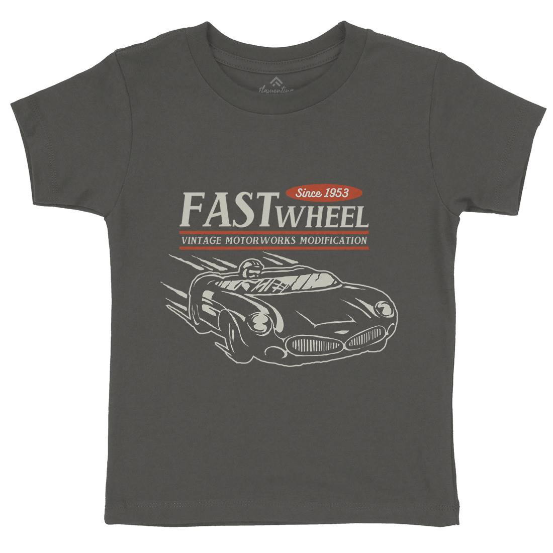 Vintage Racer Speed Kids Crew Neck T-Shirt Cars A493