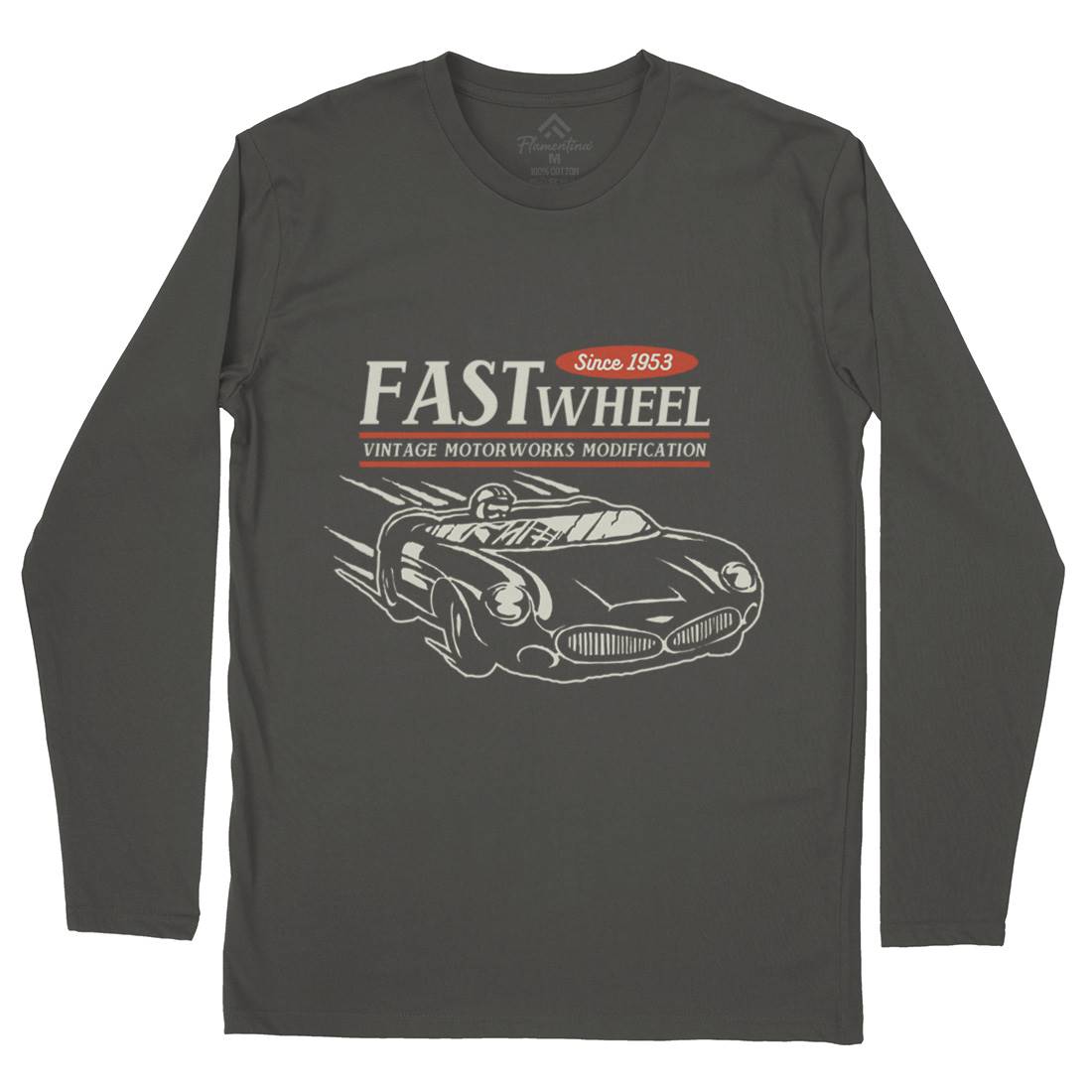Vintage Racer Speed Mens Long Sleeve T-Shirt Cars A493