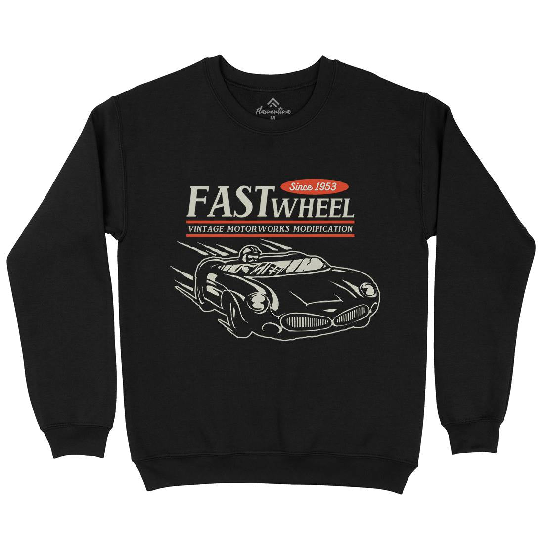 Vintage Racer Speed Kids Crew Neck Sweatshirt Cars A493