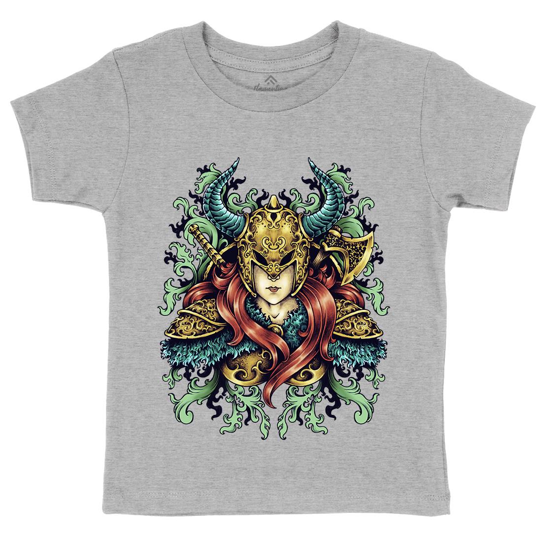 Warrior Goddess Kids Organic Crew Neck T-Shirt Warriors A494