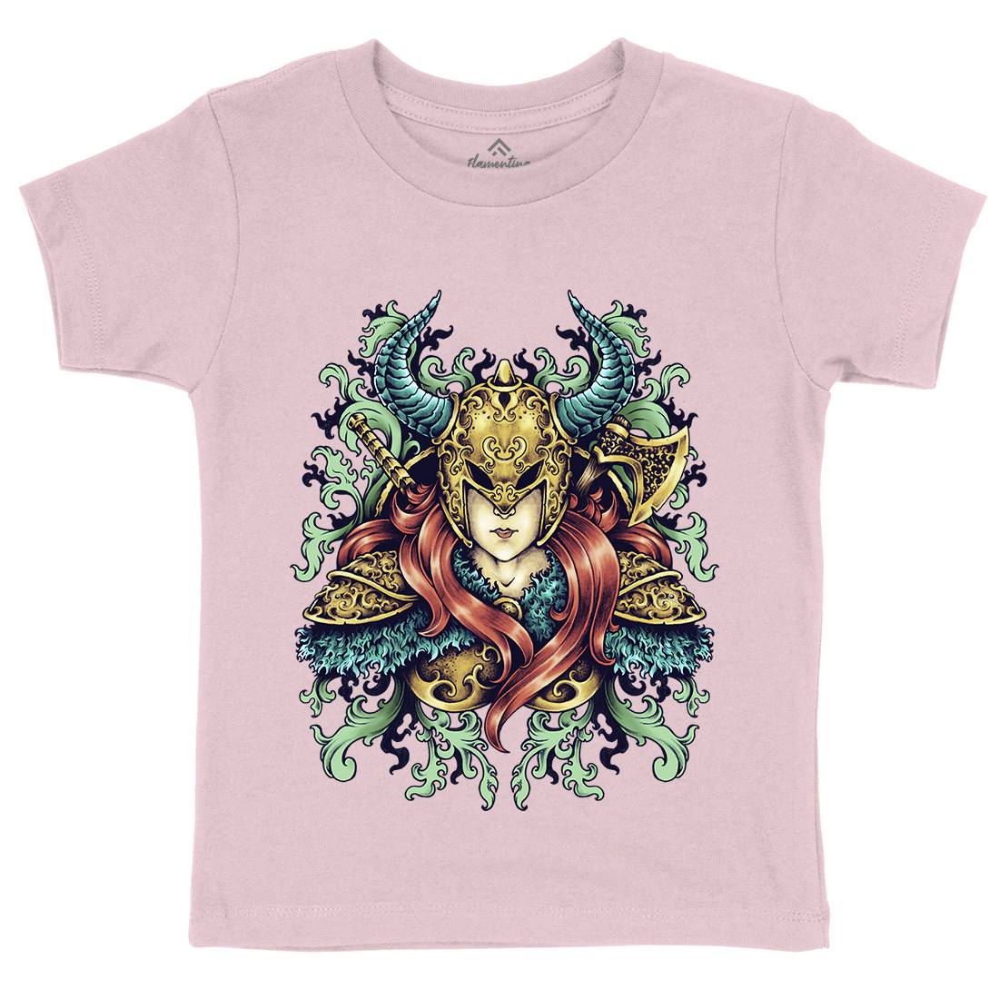 Warrior Goddess Kids Organic Crew Neck T-Shirt Warriors A494