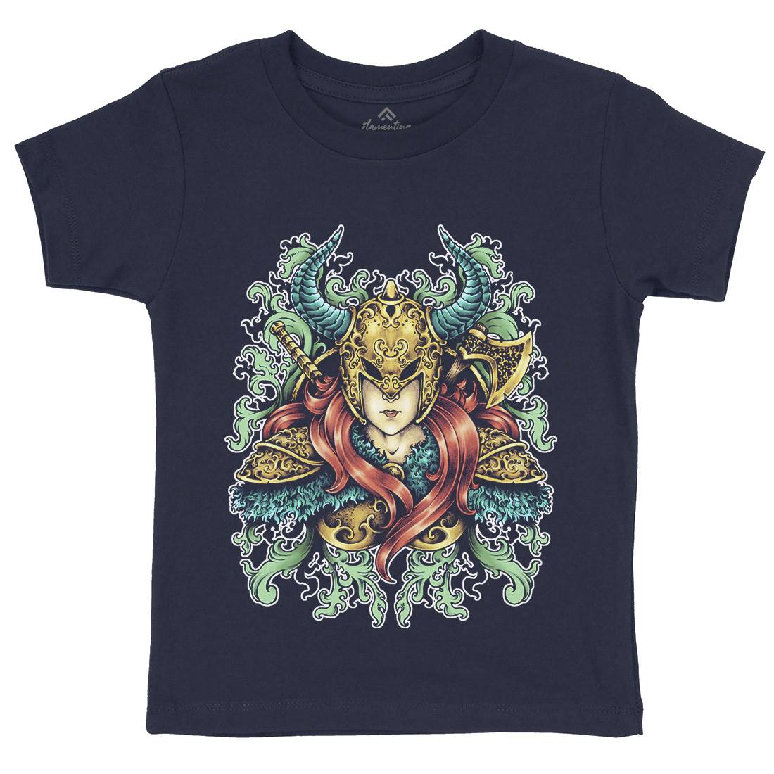 Warrior Goddess Kids Organic Crew Neck T-Shirt Warriors A494