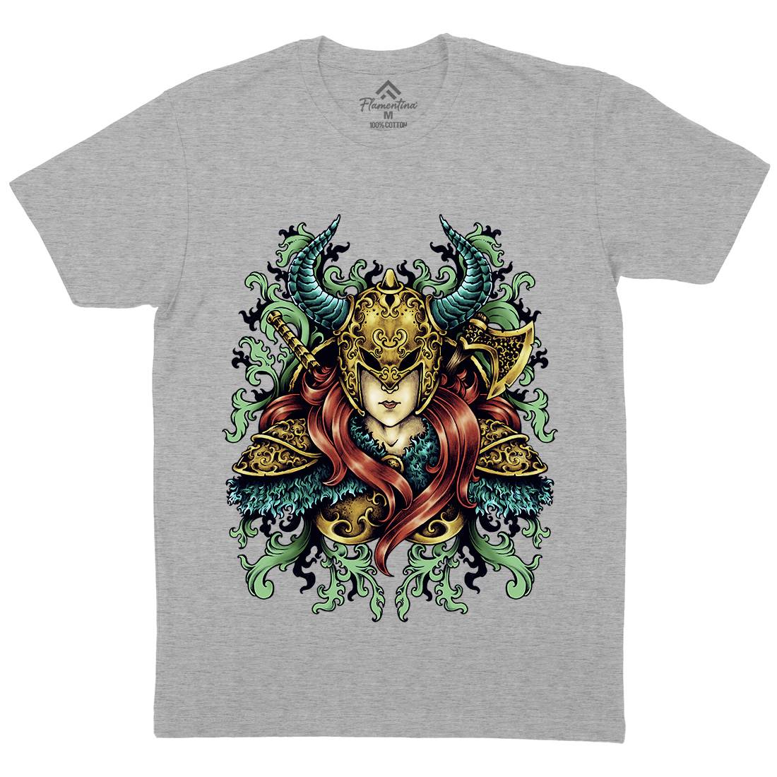 Warrior Goddess Mens Organic Crew Neck T-Shirt Warriors A494