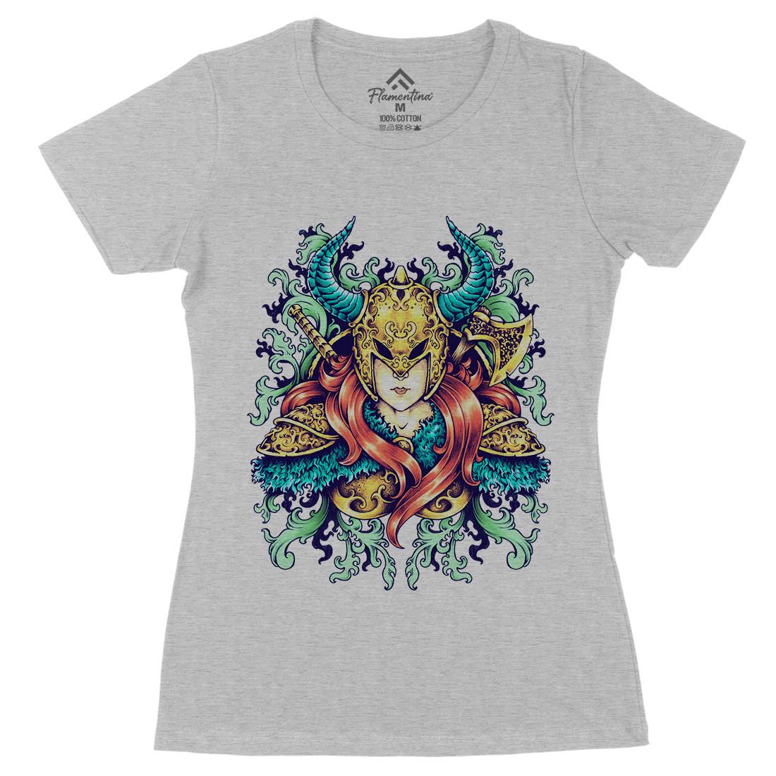 Warrior Goddess Womens Organic Crew Neck T-Shirt Warriors A494