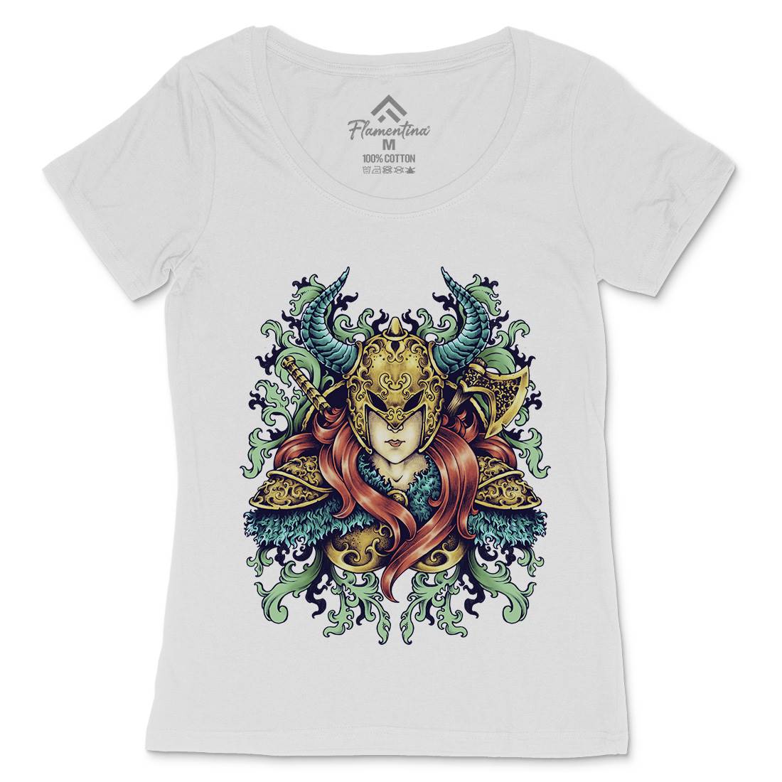 Warrior Goddess Womens Scoop Neck T-Shirt Warriors A494