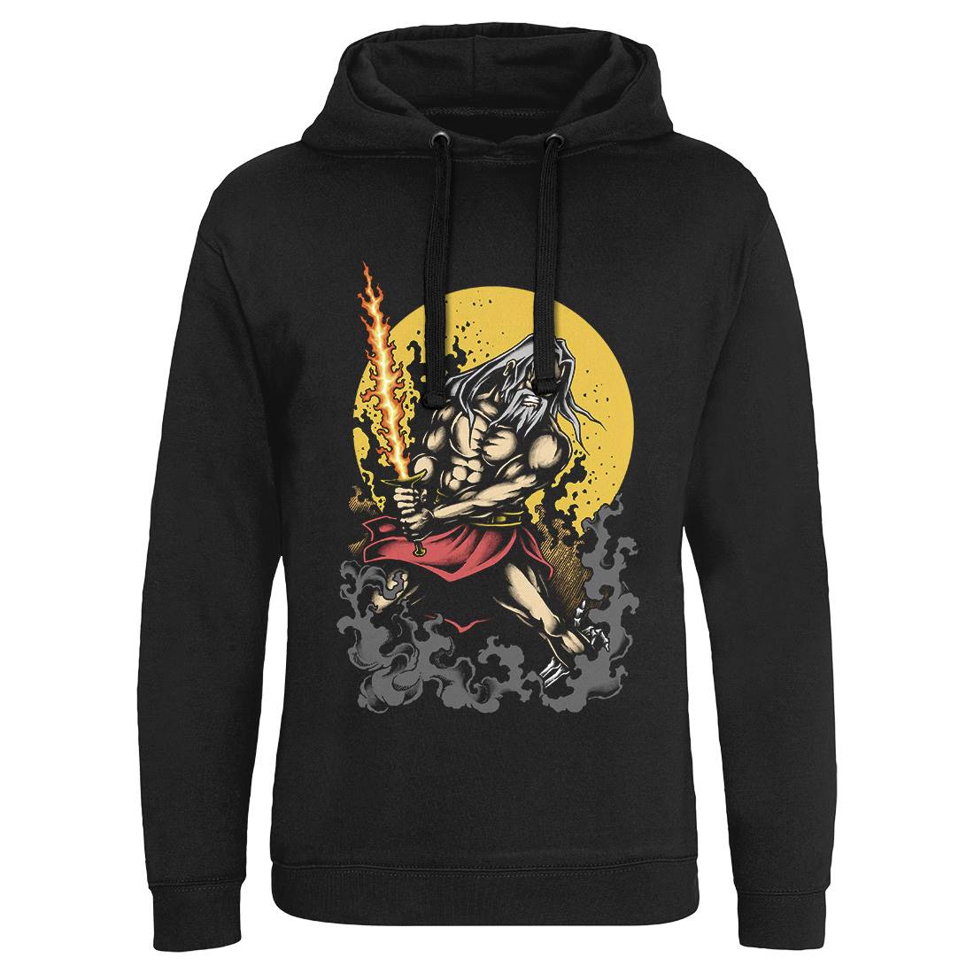 Warrior Mens Hoodie Without Pocket Warriors A495
