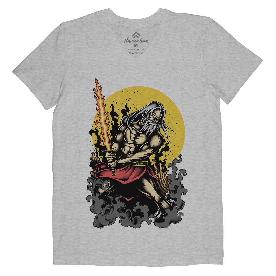 Warrior Mens V-Neck T-Shirt Warriors A495
