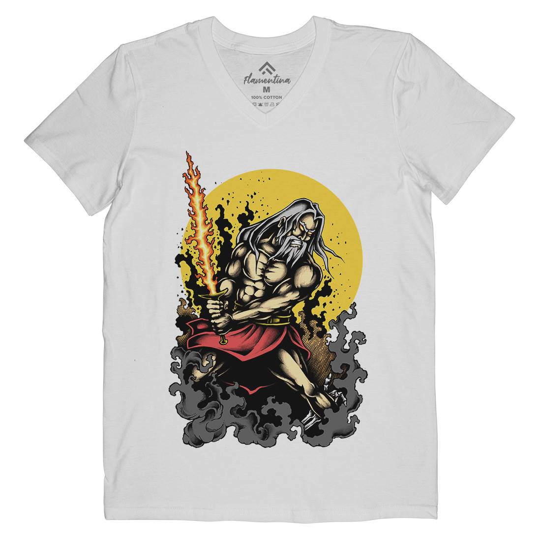 Warrior Mens Organic V-Neck T-Shirt Warriors A495