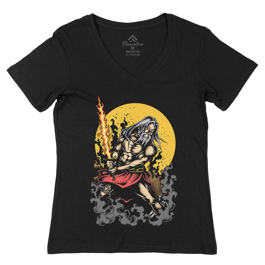 Warrior Womens Organic V-Neck T-Shirt Warriors A495