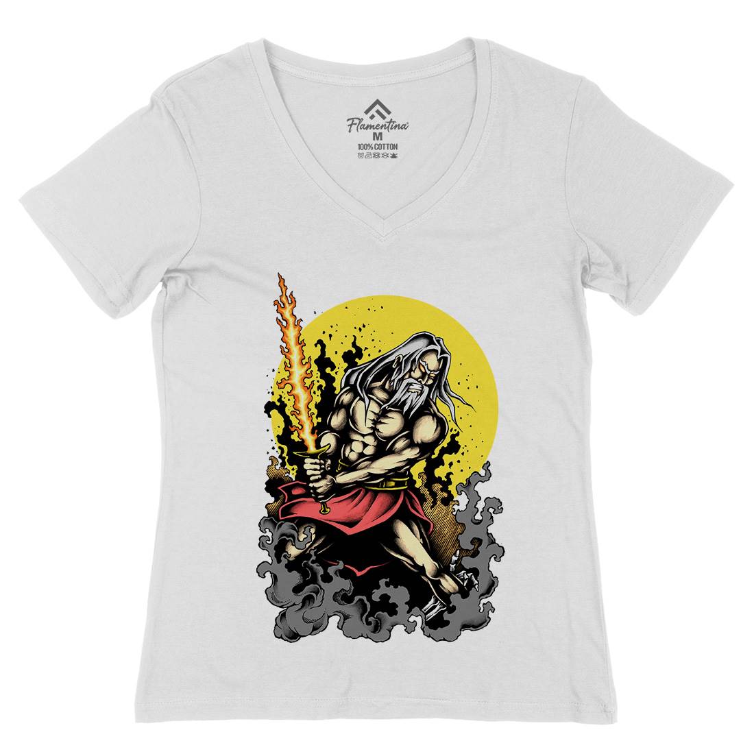 Warrior Womens Organic V-Neck T-Shirt Warriors A495