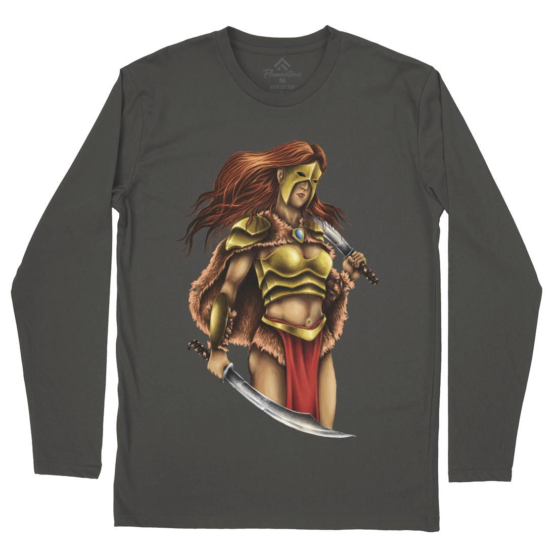 Warrior Queen Mens Long Sleeve T-Shirt Warriors A496