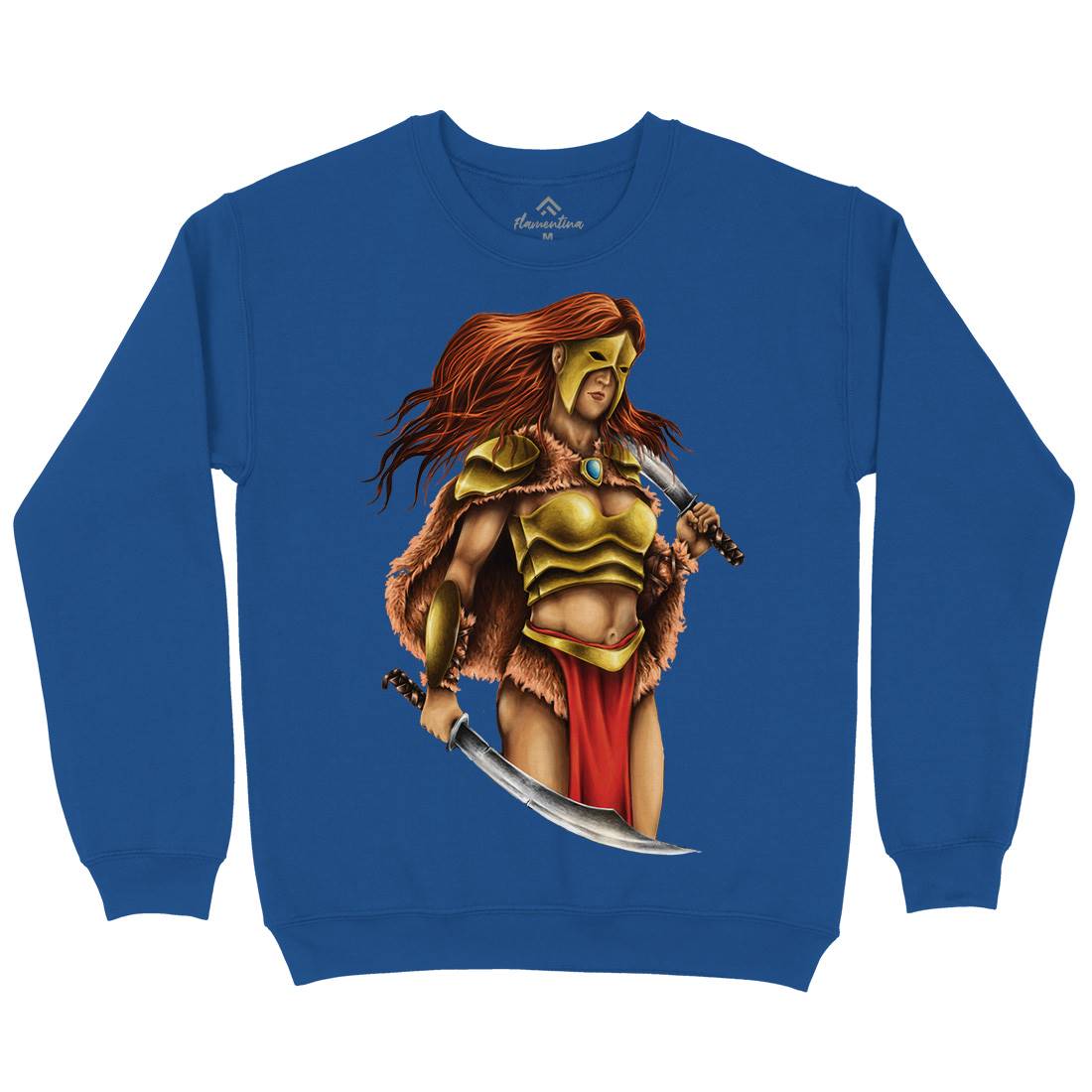 Warrior Queen Mens Crew Neck Sweatshirt Warriors A496