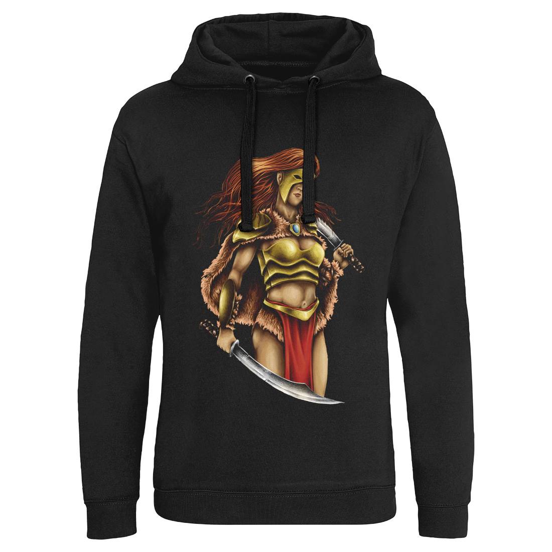 Warrior Queen Mens Hoodie Without Pocket Warriors A496