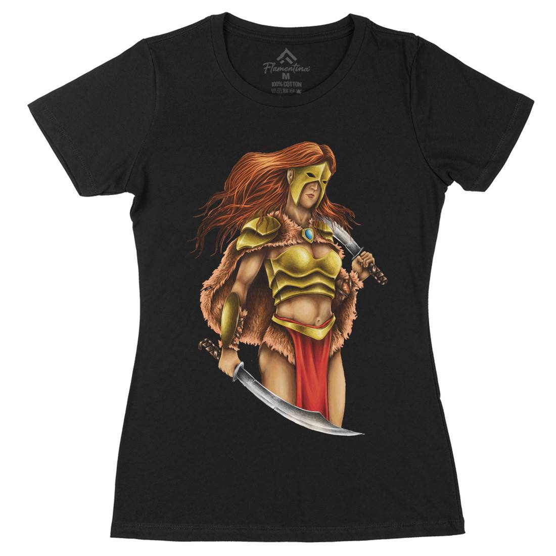 Warrior Queen Womens Organic Crew Neck T-Shirt Warriors A496