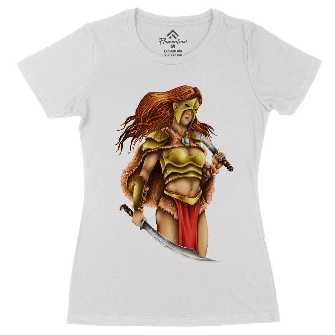 Warrior Queen Womens Organic Crew Neck T-Shirt Warriors A496