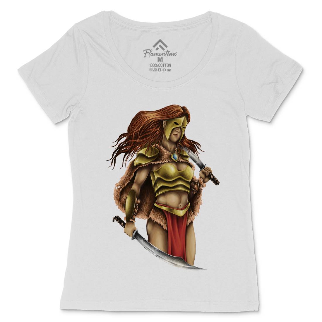 Warrior Queen Womens Scoop Neck T-Shirt Warriors A496