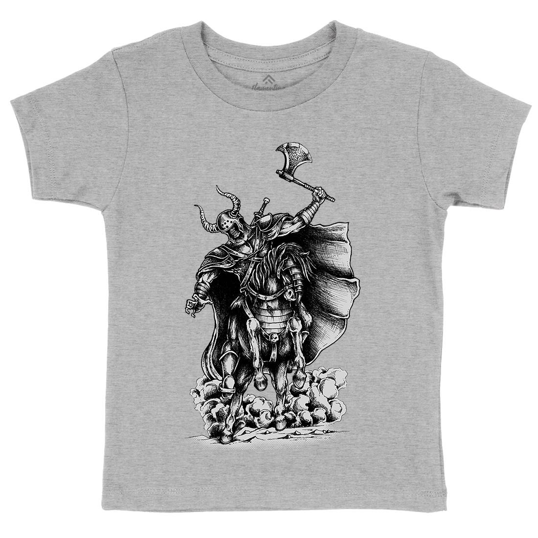 Warrior Skull Kids Organic Crew Neck T-Shirt Warriors A497