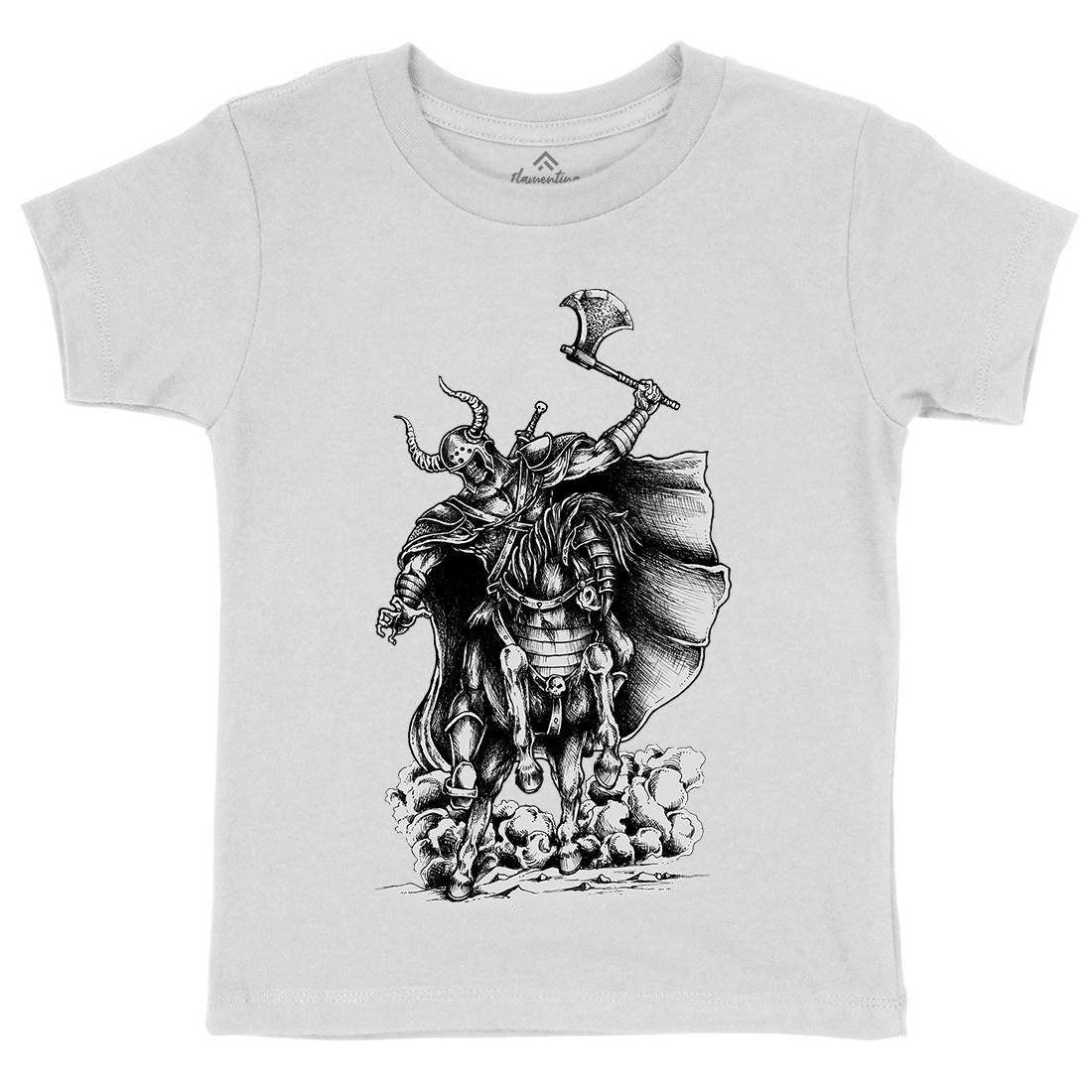 Warrior Skull Kids Crew Neck T-Shirt Warriors A497